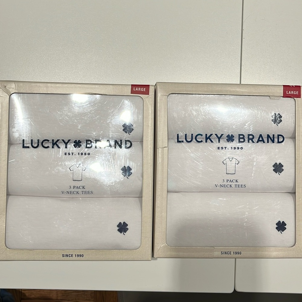 Lucky brand Men’s undershirts size Large